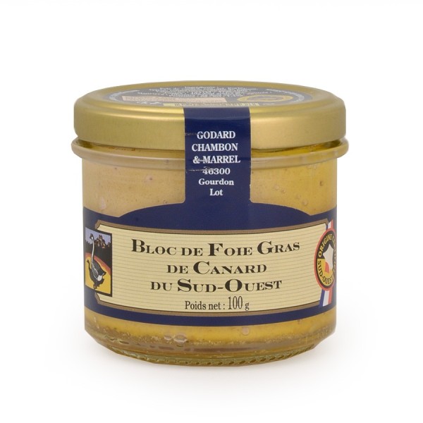 Bloque de foie gras de pato del Suroeste | 100 g