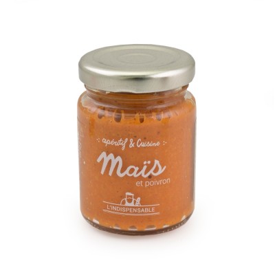 Maíz y pimiento 95 g - untable vegetal francés | Tu Rincón de Francia