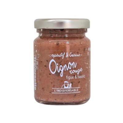 Cebolla roja con higo y albahaca 90 g - untable vegetal francés | Tu Rincón de Francia