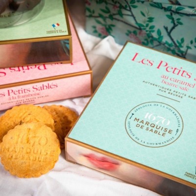 Sablés con pepitas de frambuesa | 100 g