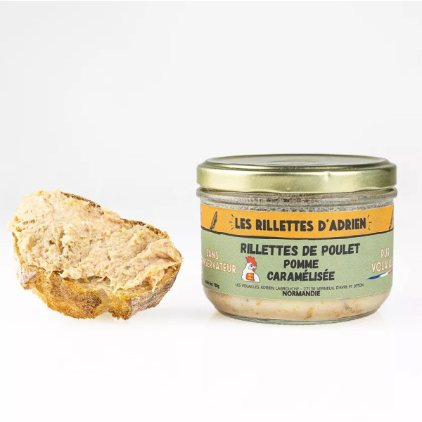 Rillettes de pollo con manzana caramelizada | 180 g