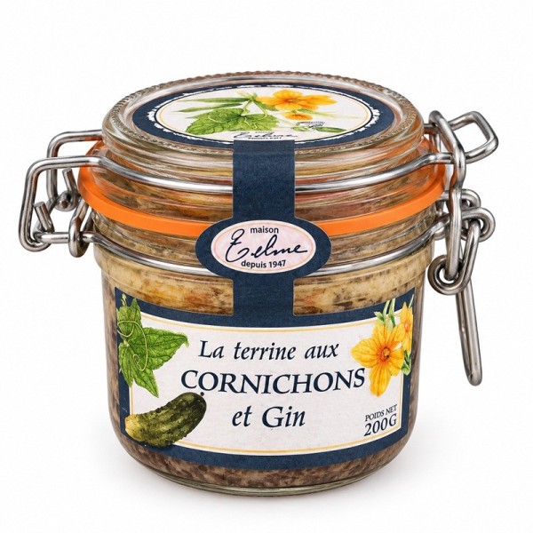 Terrina con pepinillos y ginebra | 200 g